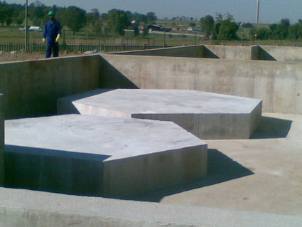 Concrete plinth